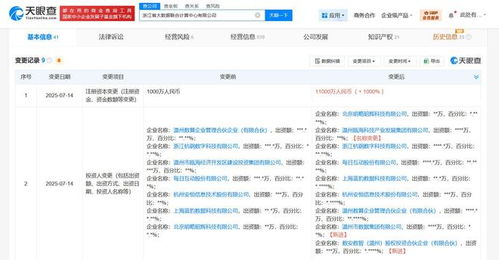 浙江省大數(shù)據(jù)聯(lián)合計(jì)算中心資本實(shí)力躍升，增資至1.1億元加速網(wǎng)絡(luò)與信息安全軟件開發(fā)